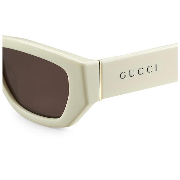 Gucci Logo 53MM Rectangular Sunglasses - Picture 4 of 12